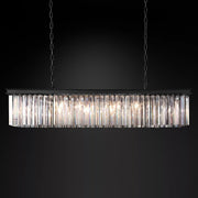 Rhysol Rectangular Crystal Chandelier 49"