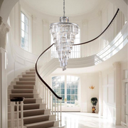 Apex Odeon Spiral Tiered/ Layered Crystal Fringe Chandelier