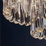 JC Flake 2-Tier Crystal Chandelier 18"