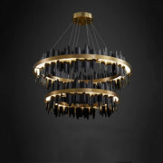 JC Hilbert 2-Tier Round Chandelier