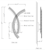 JC Primary Modern Simple Rock Crystal Sconce  (Customized)