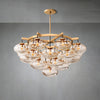 Cabrlet Clear Glass Round Chandelier 48"