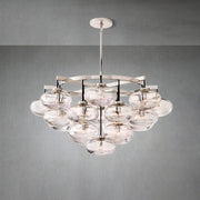 Cabrlet Clear Glass Round Chandelier 48"