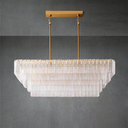 Sirena Clear Rectangle Chandelier 59"