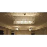 JC Fendi Modern Rectangular Crystal Chandelier