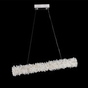 Rosalie Modern Geode Quartz Crystal Linear Chandelier