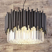 Natasha Modern Classic Black Crystal Round Chandelier 24"/ 32"/40"