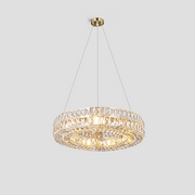 Round Halo K9 Crystal Ring Chandelier