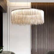 Alisa Luxury Round Chain Tassel Chandelier - jchandelier