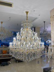 JC Huge Crystal Chandelier For Hotel Restaurant Coffee Shop