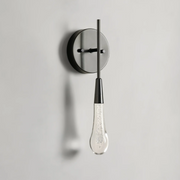 JC Raindrop Glass Solitaire Wall Sconces For Bedroom