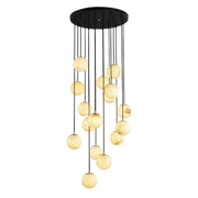 Alabaster Global Wavy Chandelier - jchandelier