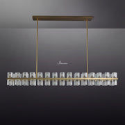 JC Bordeaux Wine-Glass  Rectangular Chandelier 72"