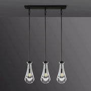 Raindrop Linear Chandelier 3-Light 22"