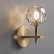 Bille De Crystal Glass Short Wall Sconce