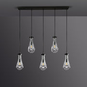 JC Raindrops Rectangle Chandelier