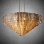 Sirena Clear Round Chandelier 65"