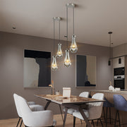 Raindrop 2-Light Cord Round Chandelier