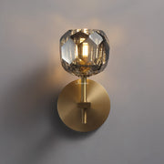 Bille De Crystal Glass Short Wall Sconce