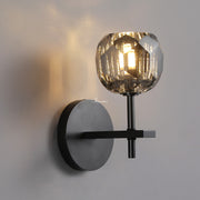 Bille De Crystal Glass Short Wall Sconce