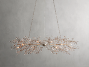 Eamon Crystal Flowers Creative Linear Chandelier 43", 68"