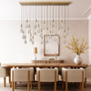 Soltaire Linear Chandelier 37'' 70''W