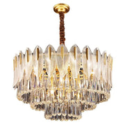 JC Flake 3-Tier Crystal Chandelier 32"