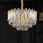 JC Flake 3-Tier Crystal Chandelier 18"