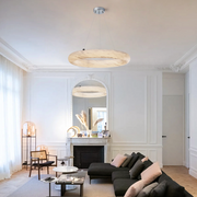 Alabaster Round Ring Living Room Chandelier