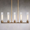 Fiora Modern Glass Linear Chandelier