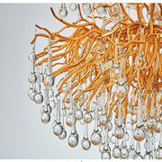 JC Teardrop Branch Raindrop Tree Crystal Chandelier