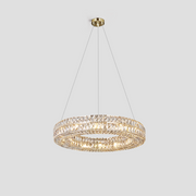 Round Halo K9 Crystal Ring Chandelier