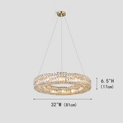 Mia Round Halo Crystal Ring Chandelier