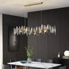 JC Flora Crystal Linear Chandelier L35"