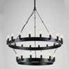 JC Caminare Vintage Candelabra 2-Tier Chandelier