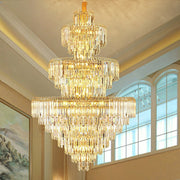 3 Layers Extra Large D78.7"*H137.8"/ 85 Lights Living Room Chandelier Magnificent Luxury Foyer Entryway Hotel Lobby Hallway Crystal Light Fixture