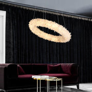 Rock Crystal Round Modern Chandelier - jchandelier