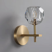 JC Seaver Clear Glass Short Wall Sconce