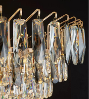 Evange Luxury Modern Crystal Tiered Chandelier chandeliers for dining room,chandeliers for stairways,chandeliers for foyer,chandeliers for bedrooms,chandeliers for kitchen,chandeliers for living room Kevin Studio Inc   