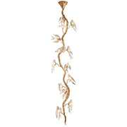 Lucky Bird Glass Tree Branch Chandelier For Staircase - jchandelier