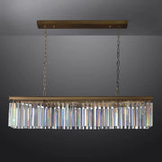 Rhysol Rectangular Crystal Chandelier 49"