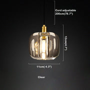 Bedroom Pendant Lighting Smoke Grey Clear Color