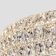 Round Halo K9 Crystal Ring Chandelier