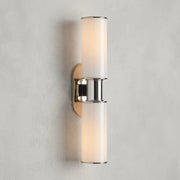 Harlin Modern Milk Glass 2-Light Wall Sconce