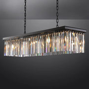 Rhysol Rectangular Crystal Chandelier 49"