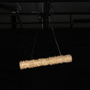 Rosalie Modern Geode Quartz Crystal Linear Chandelier