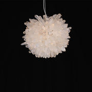 Rosalie Modern Clear Geode Quartz Crystal Ball Pendant Light