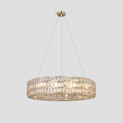 Round Halo K9 Crystal Ring Chandelier