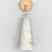 JC Alabaster Modern 1-Light Marble Wall Sconces