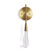 JC Raindrop Glass Solitaire Wall Sconces For Bedroom